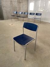 Industrial style Gijs van der sluis chairs  in wood and iron, Europe 20e eeuw