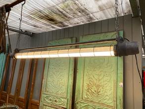 Industrial style Industrial TL lights in Iron and glass, Europe 20e eeuw