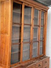 Pharmacy cabinet style Shop cabinet antique, France 19th century in wood and glass, France 20th Century