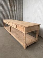 style Reproduction table old oak wood in wood 20- century