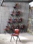 Vintage style Chairs in Iron and wood, European 20th century