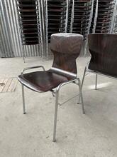 Vintage style Chairs in wood and iron, Europe 20e eeuw