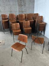 Vintage style Chairs in wood and iron, Europe 20e eeuw