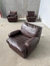 Vintage style Fauteuils in Leather, Germany midcentury