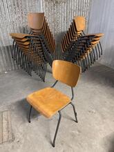 Vintage style School chairs in Wood and iron, Netherlands