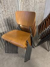 Vintage style School chairs in Wood and iron, Netherlands
