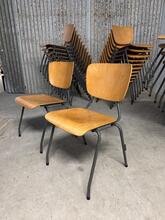 Vintage style School chairs in Wood and iron, Netherlands