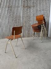 Stoelen Vintage stijl in Hout en ijzer, Europa 1970