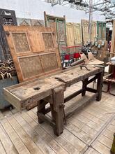 Werkbank Vintage stijl in Hout, Europa 20e eeuws